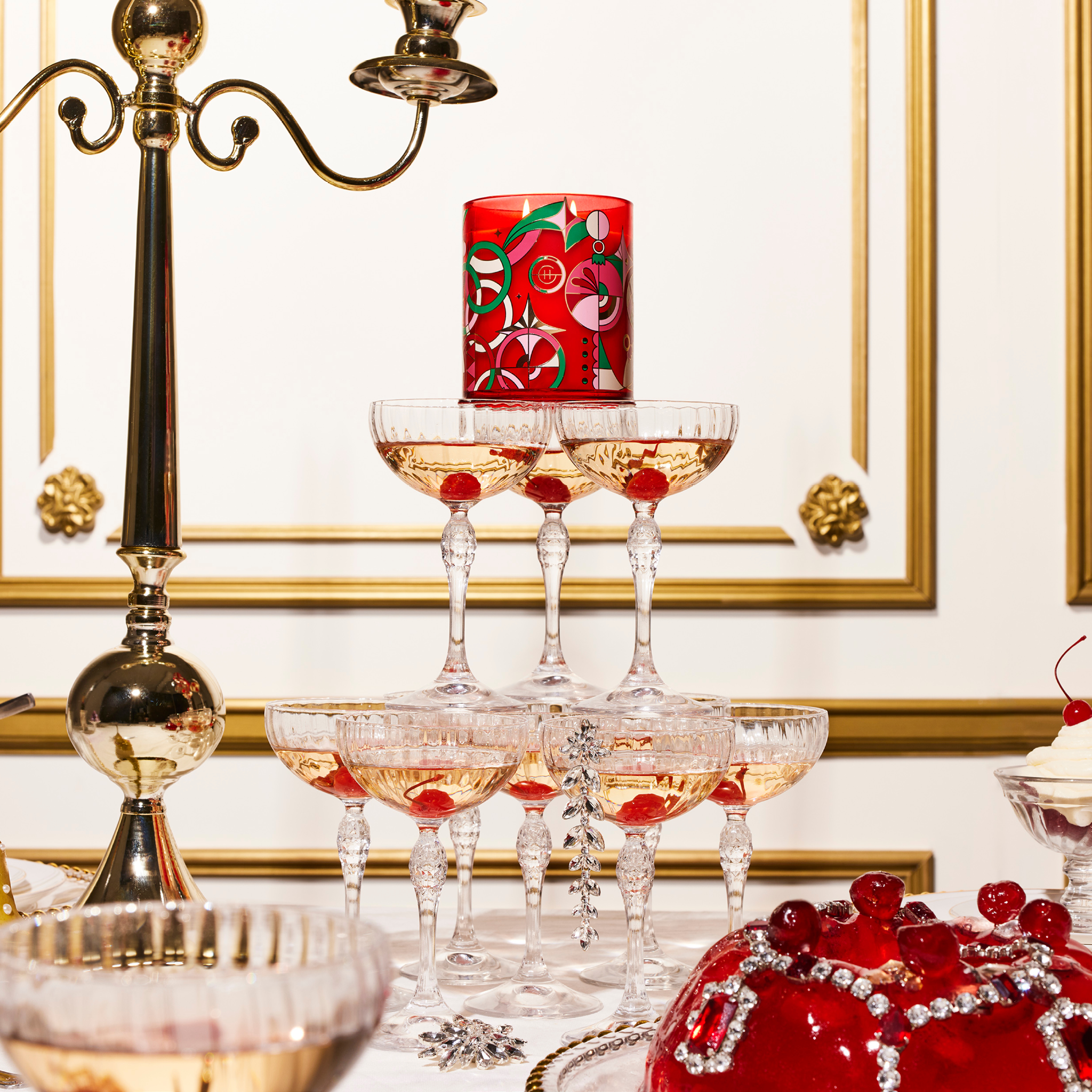 Sencha Fragrance Candle 215g Glasshouse Fragrances Gingerbread