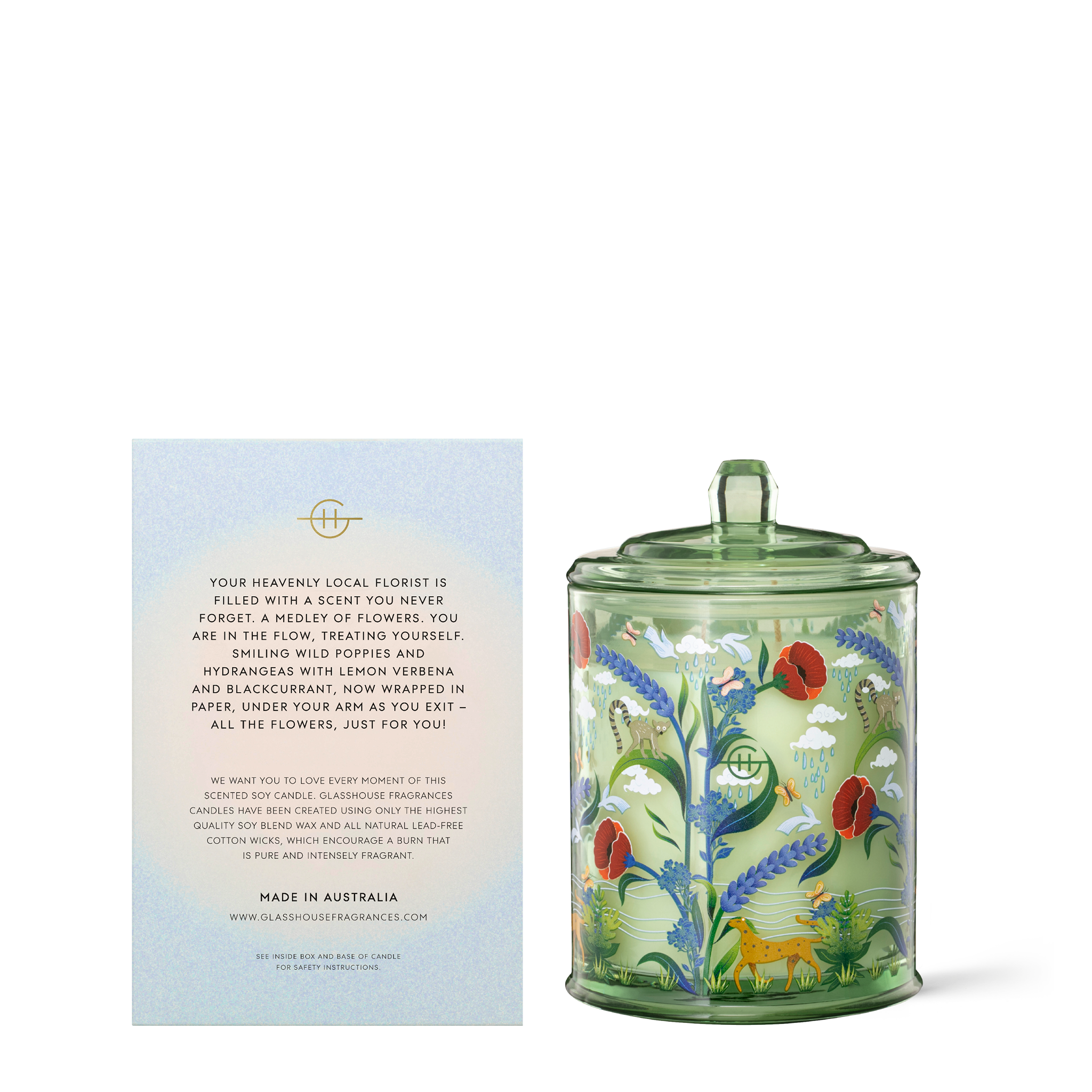 Flower Therapy 380g Soy Candle Glasshouse Fragrances