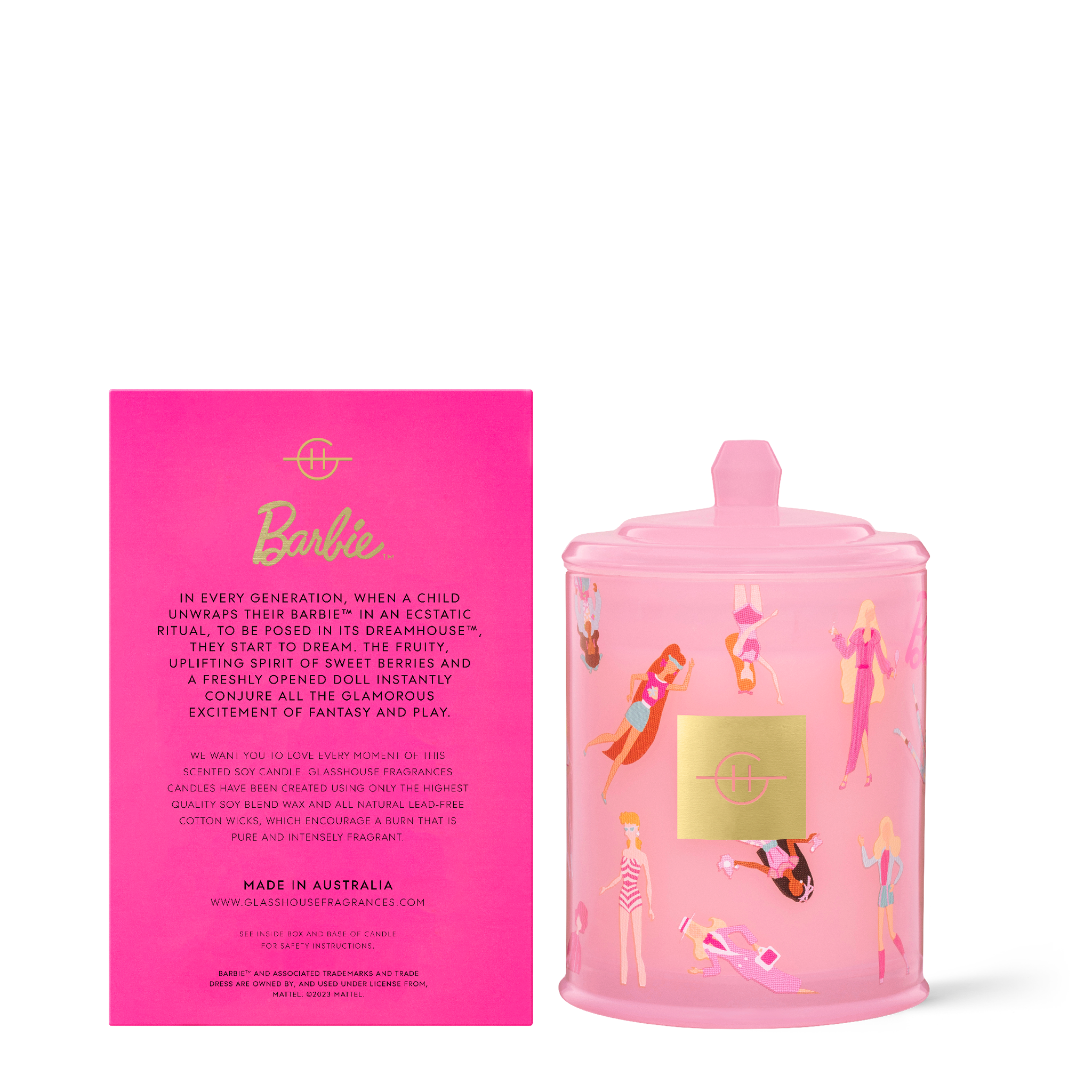 BARBIE™ DREAMHOUSE™- 380g Soy Candle | Glasshouse Fragrances