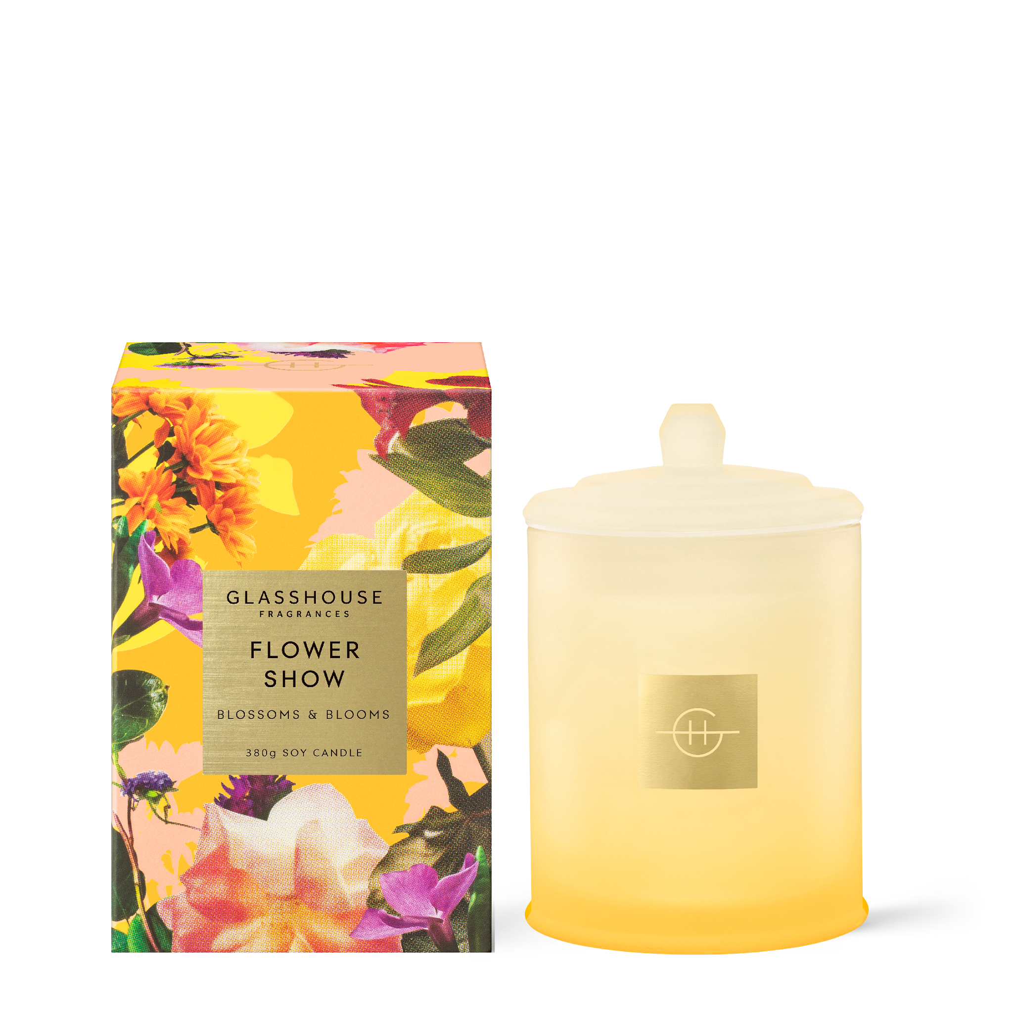 Glasshouse Fragrance Flower Show 380g Soy Candle front of product