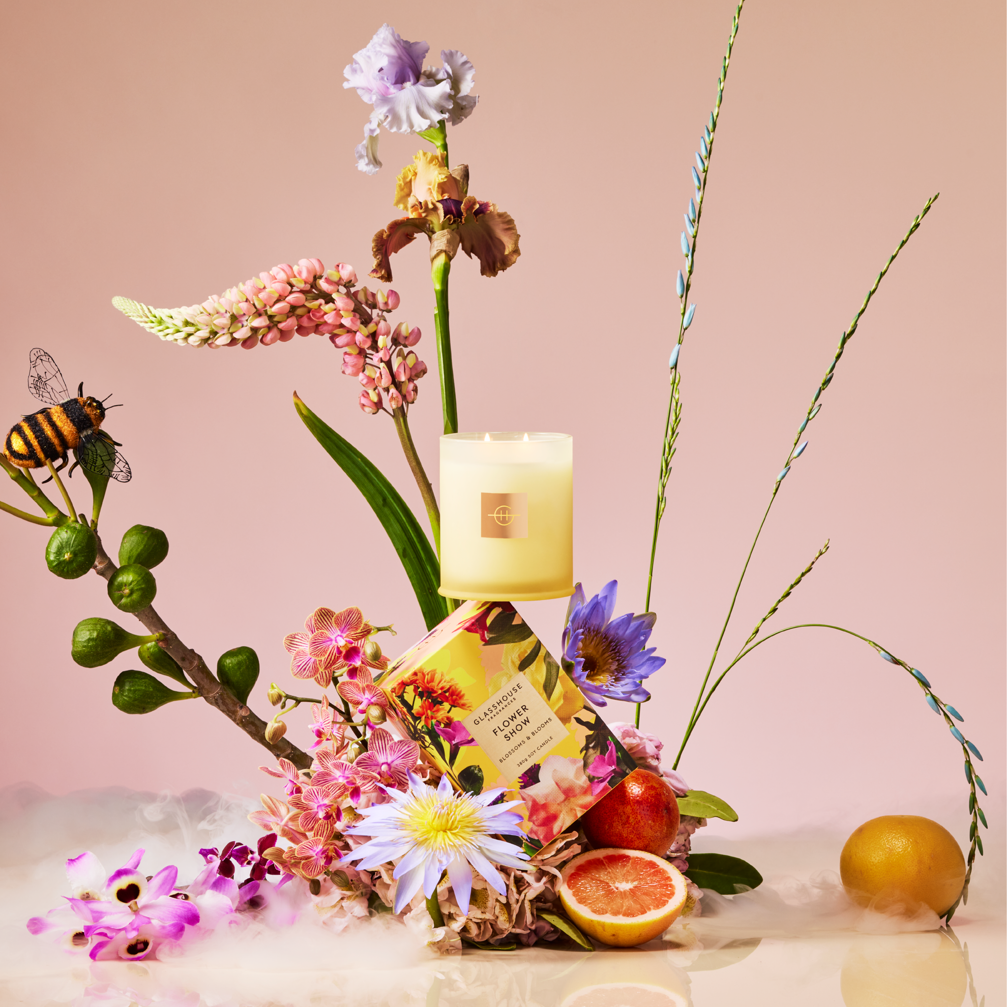 Glasshouse Fragrances Flower Show 380g flower & fruit arrangement