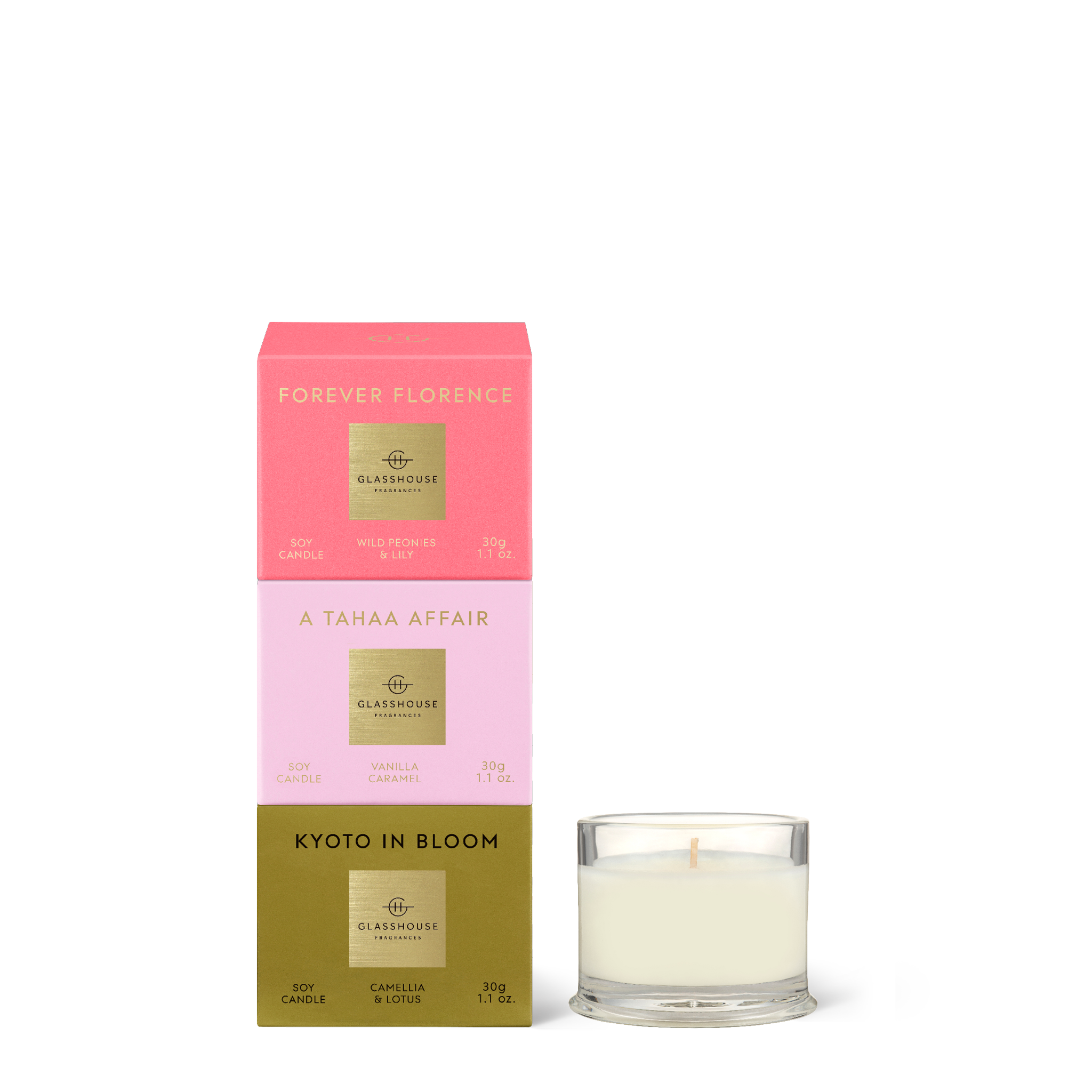 Most Coveted Trio 3 x 30g Soy Candle