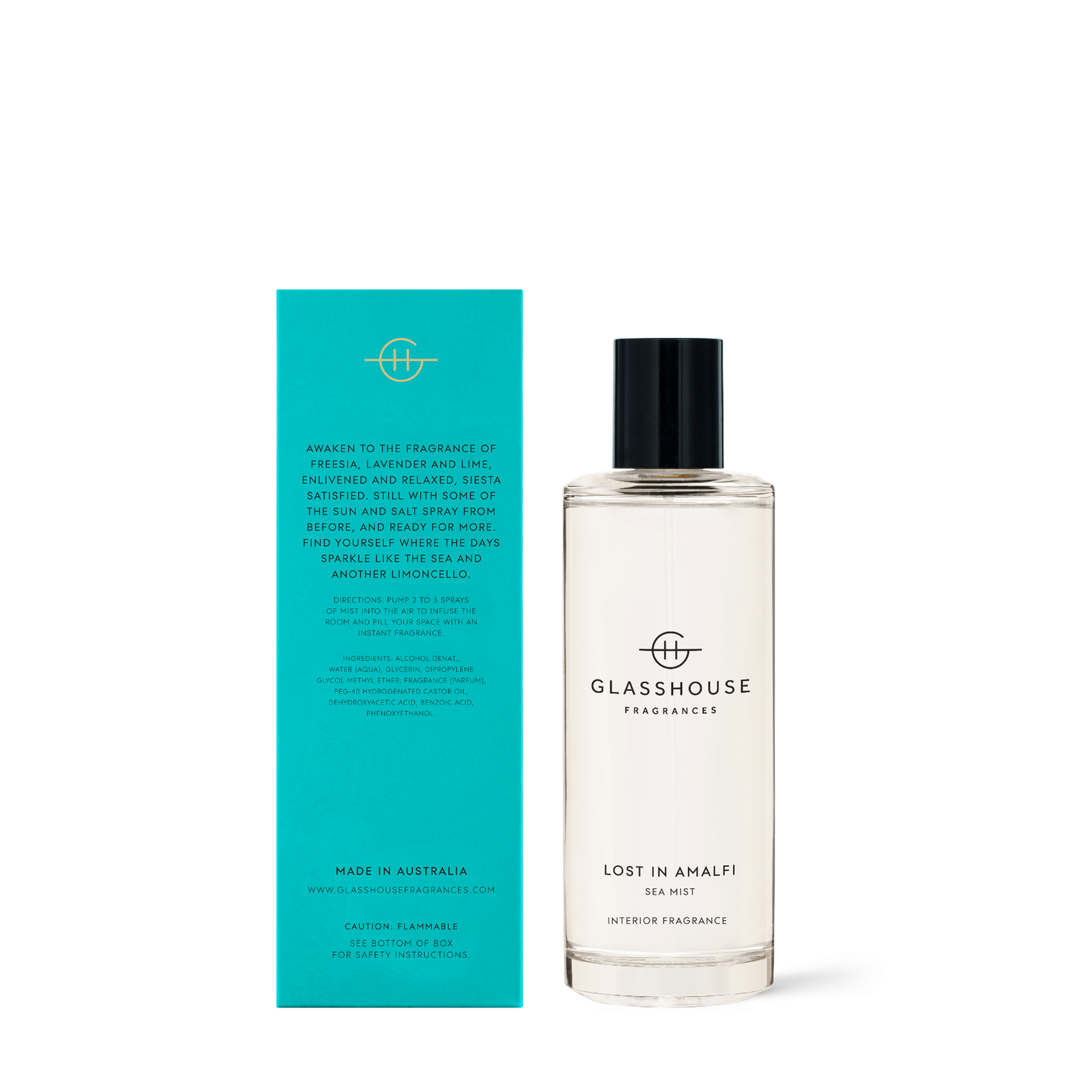 Lost In Amalfi - 150mL Interior Fragrance | Glasshouse Fragrances ...